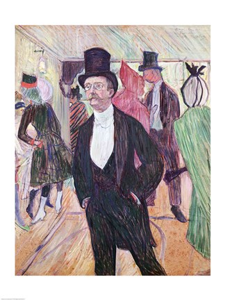 Framed Monsieur Fourcade, 1889 Print