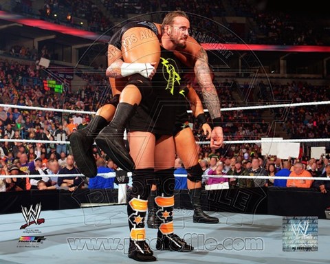 Framed CM Punk 2011 Action Print