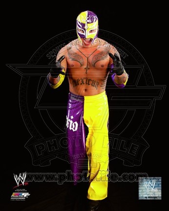 Framed Rey Mysterio 2011 Posed Print