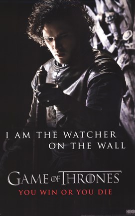 Framed Game of Thrones - Watcher Print