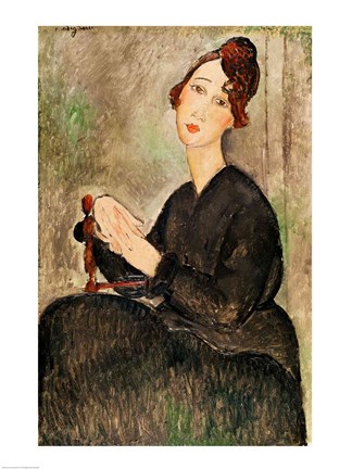 Framed Portrait of Dedie Hayden, 1918 Print