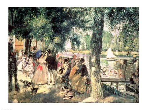 Framed Bathing on the Seine Print
