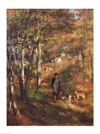 Framed Jules Le Coeur in the Forest of Fontainebleau, 1866 Print