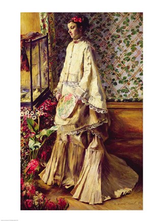 Framed Portrait of Rapha, 1871 Print