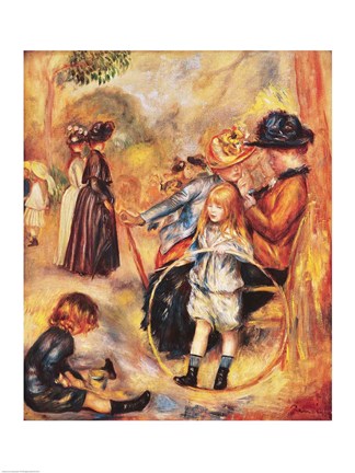 Framed In the Luxembourg Gardens, 1883 Print