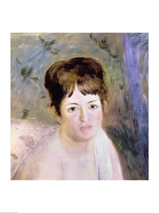 Framed Woman&#39;s Head, c.1876 Print