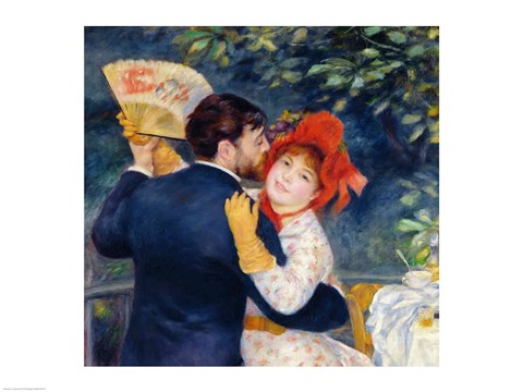 Framed Dance in the Country, 1883 - upclose Print