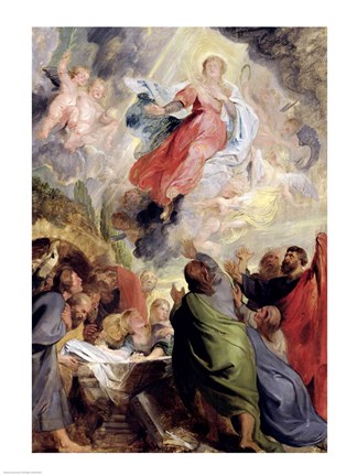 Framed Assumption of the Virgin Mary Print