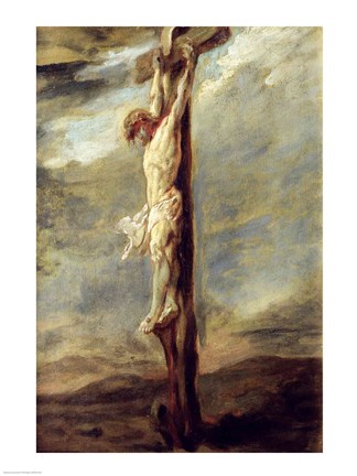 Framed Christ on the Cross Print