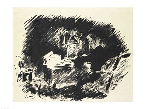 Framed Le Corbeau Print