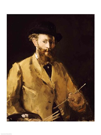 Framed Self Portrait with a Palette Print