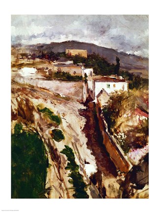 Framed Oloron-Sainte-Marie, 1871 Print