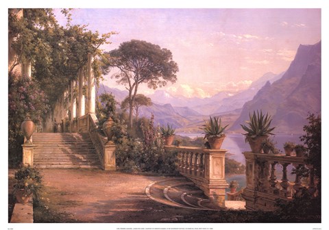 Framed Loggia Fra Como Print