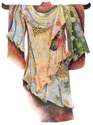 Framed Kimono II Print