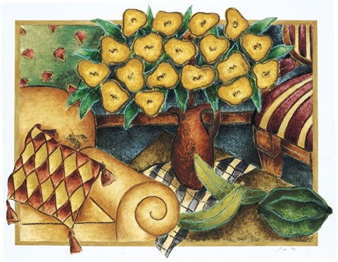 Framed Golden Allusions II Print