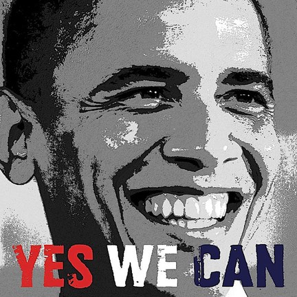 Framed Barack Obama: Yes We Can Print