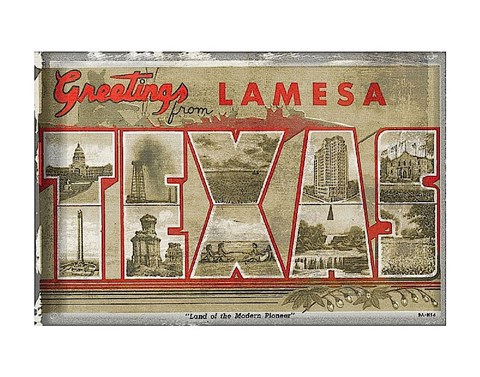 Framed Texas Greetings Print