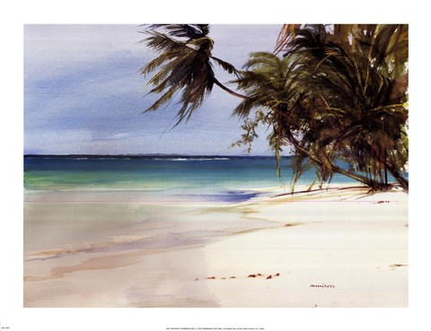 Framed Caribbean Sea Print