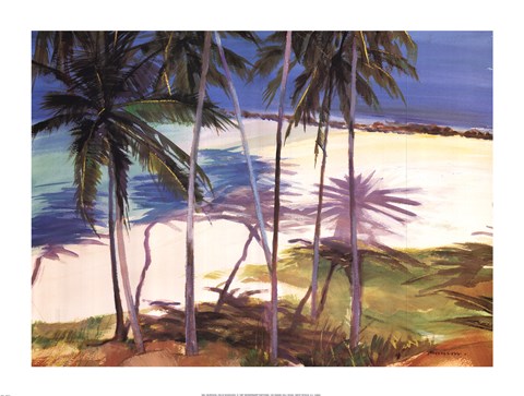 Framed Palm Shadows Print