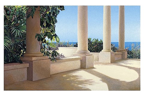 Framed Island Columns Print