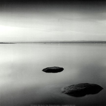 Framed Night on Ottawa River Print
