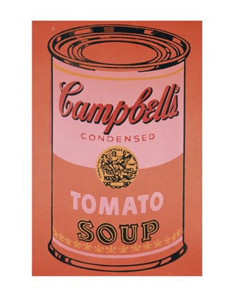 Framed Campbell&#39;s Soup Can, 1965 (orange) Print