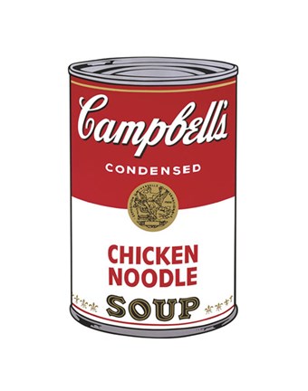 Framed Campbell&#39;s Soup I:  Chicken Noodle, 1968 Print