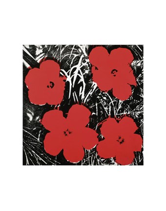 Framed Flowers (Red), 1964 Print