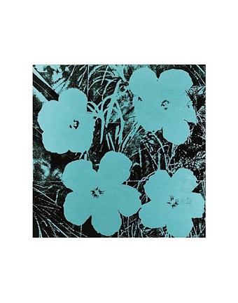 Framed Flowers (Blue), 1967 Print
