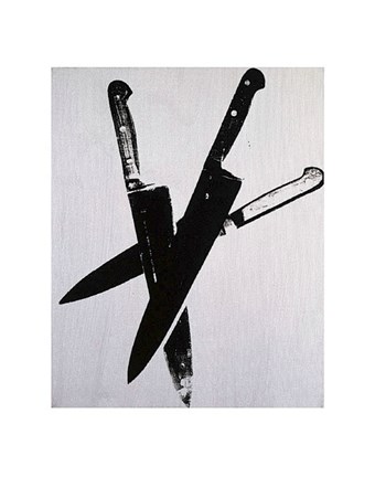 Framed Knives, c.1981-82 (three black) Print
