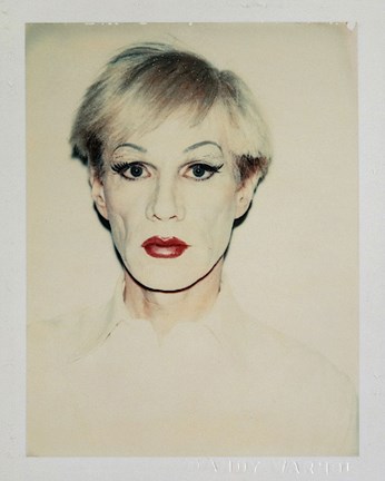 Framed Self-Portrait in Drag, 1981 (short hair) Print
