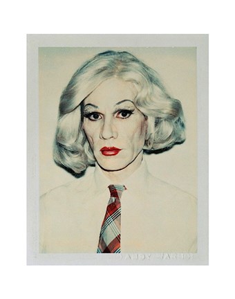 Framed Self-Portrait in Drag, 1981 (straight on) Print