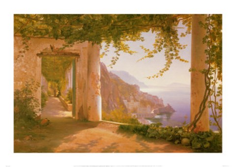 Framed Amalfi dai Cappuccini Print