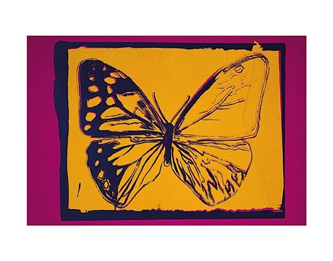 Framed Vanishing Animals [Butterfly],  1986 Print