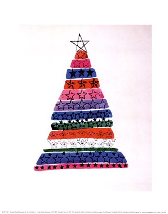 Framed Christmas Tree, ca. 1950-1955 (multi) Print