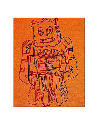 Framed Moon Explorer Robot, 1983 (orange) Print