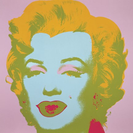 Framed Marilyn Monroe (Marilyn), 1967 (pale pink) Print