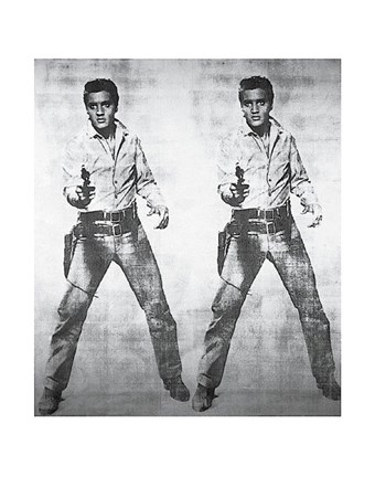 Framed Elvis 2 Times, 1963 Print