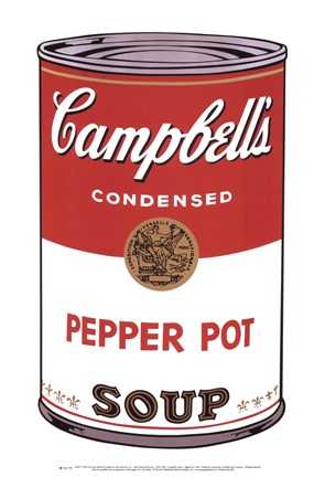Framed Campbell&#39;s Soup I:  Pepper Pot, 1968 Print