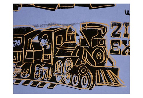 Framed Train, 1983 Print