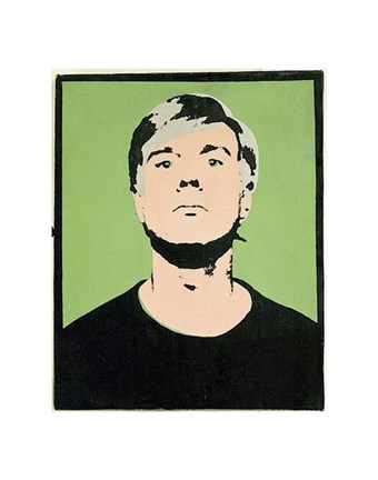Framed Self-Portrait, 1964 (on green) Print