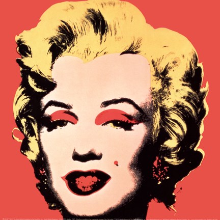 Framed Marilyn, 1967 (on red ground) Print