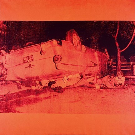 Framed 5 Deaths on Orange (Orange Disaster), 1963 (orange car) Print