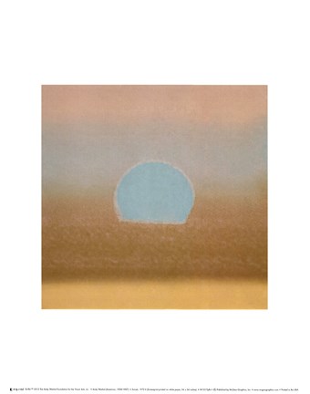 Framed Sunset, 1972 40/40 (gold, blue) Print