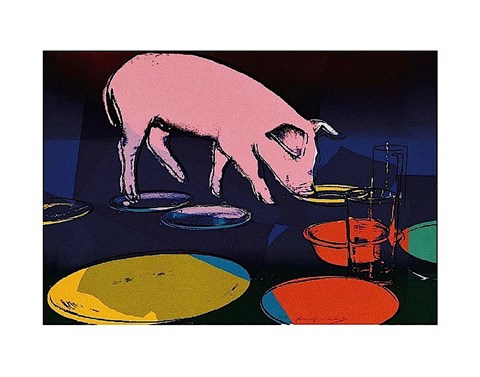 Framed Fiesta Pig, 1979 Print