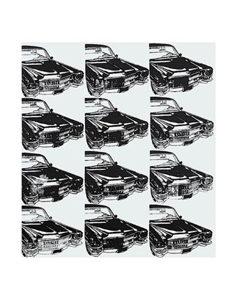 Framed Twelve Cars, 1962 Print