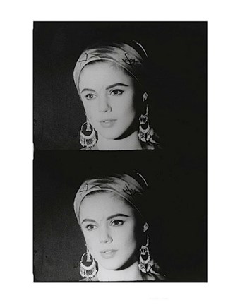 Framed Screen Test: Edie Sedgwick, 1965 Print