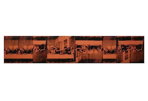 Framed Last Supper, 1986 (red) Print