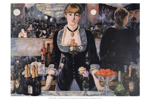 Framed Bar at the Folies-Bergere Print