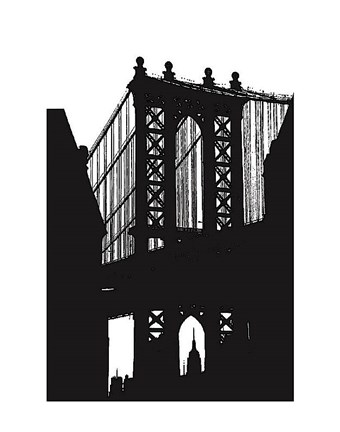 Framed DUMBO Silhouette Print